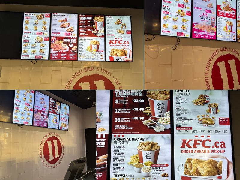 KFC Menu