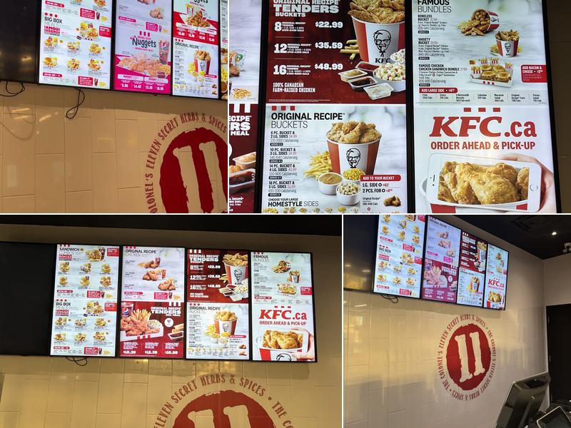 KFC Menu
