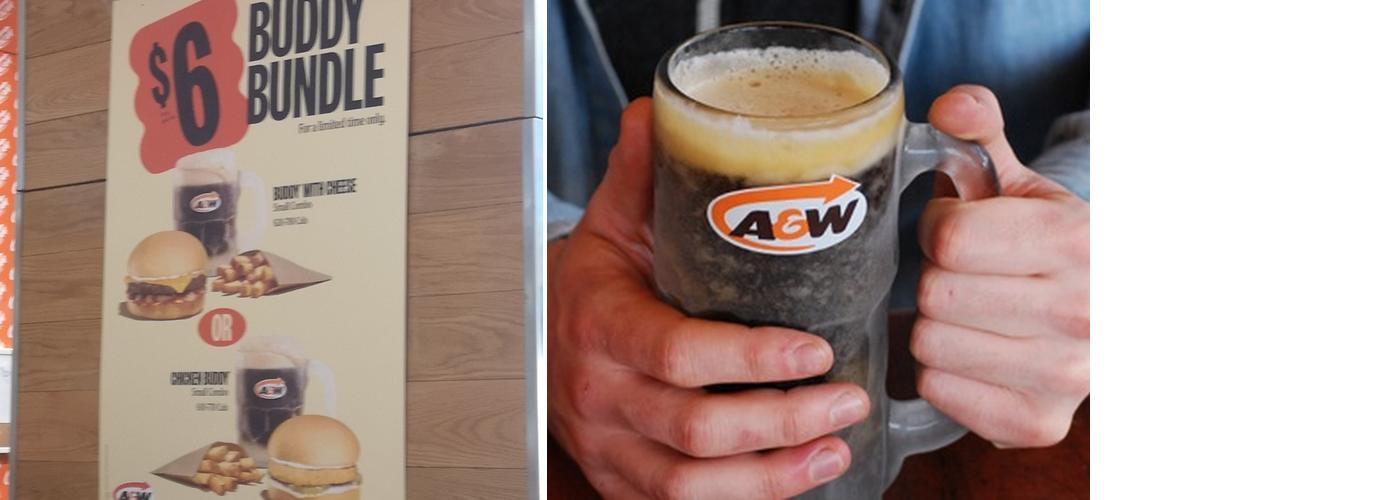 A&W Canada Menu