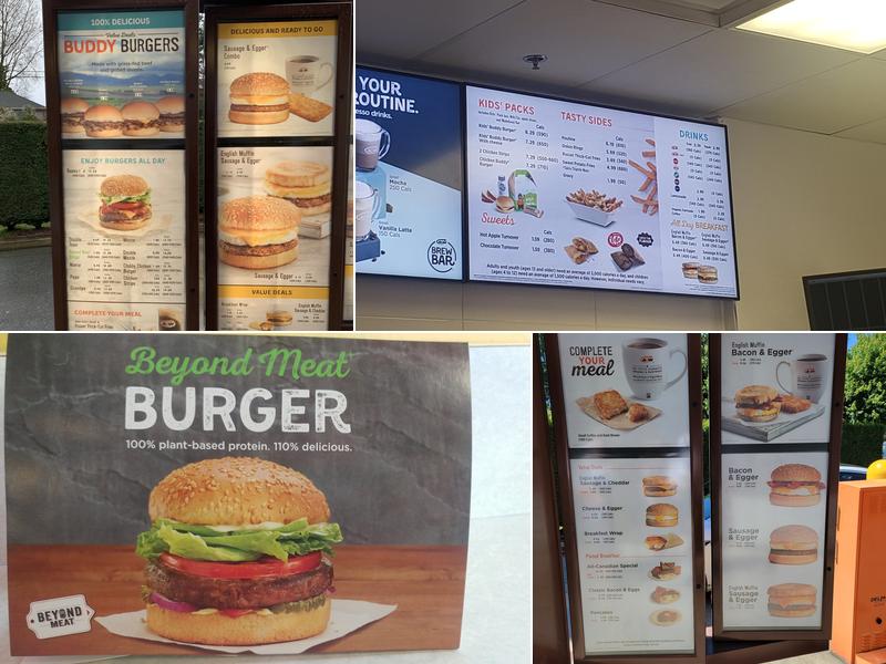 A&W Canada Menu