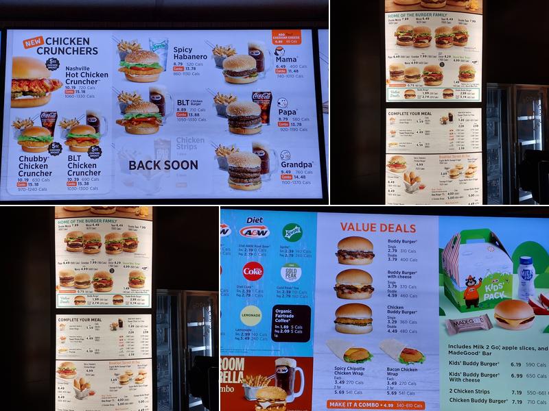 A&W Canada Menu