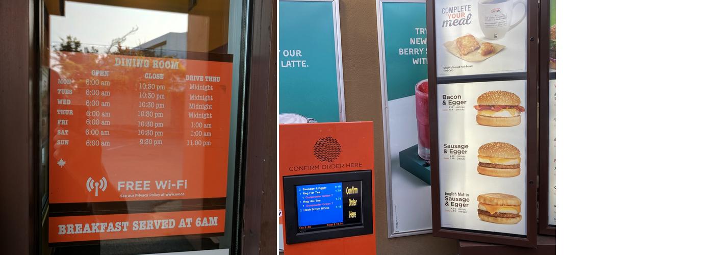 A&W Canada Menu