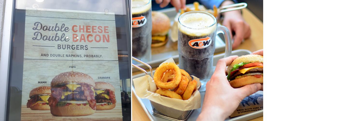 A&W Canada Menu