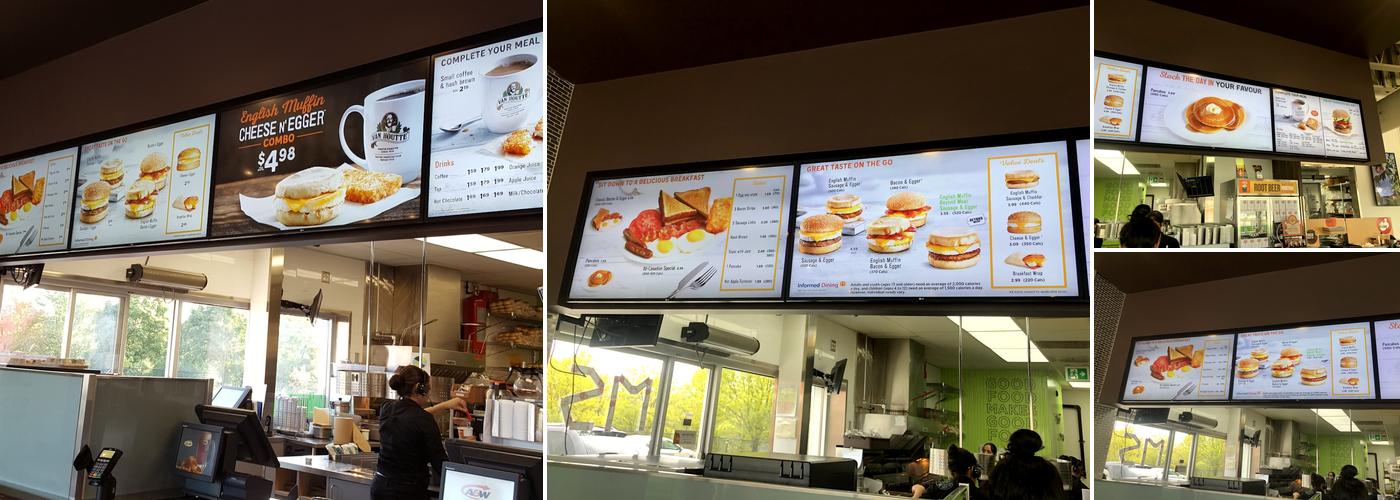 A&W Canada Menu
