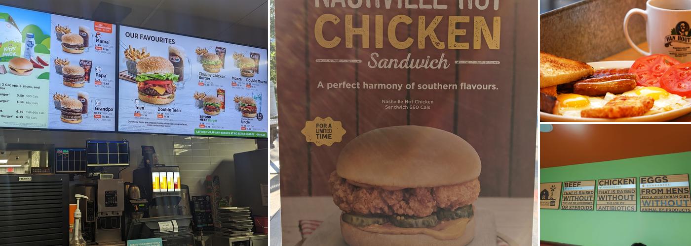 A&W Canada Menu