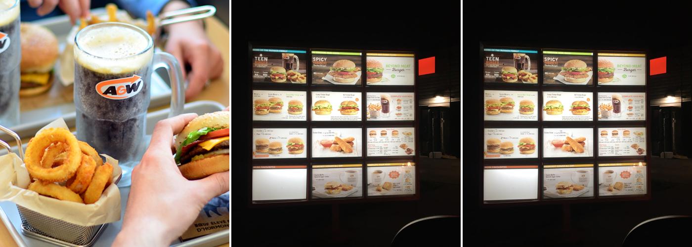 A&W Canada Menu