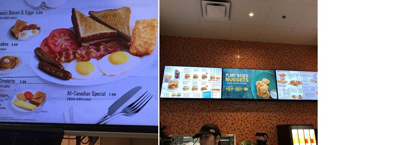A&W Canada Menu
