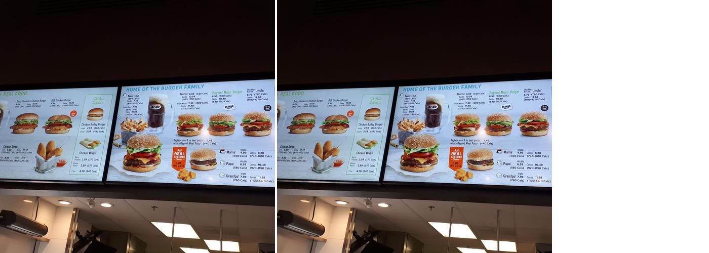 A&W Canada Menu