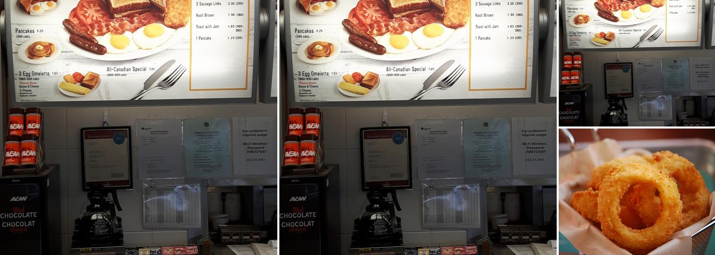 A&W Canada Menu