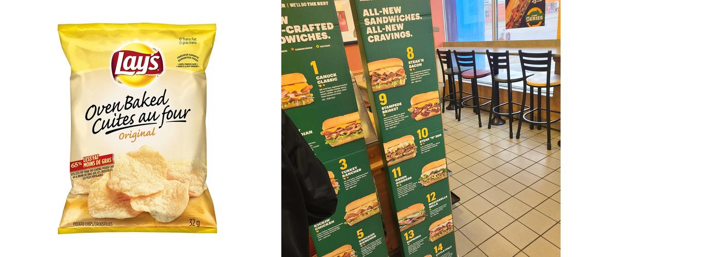 Subway Menu