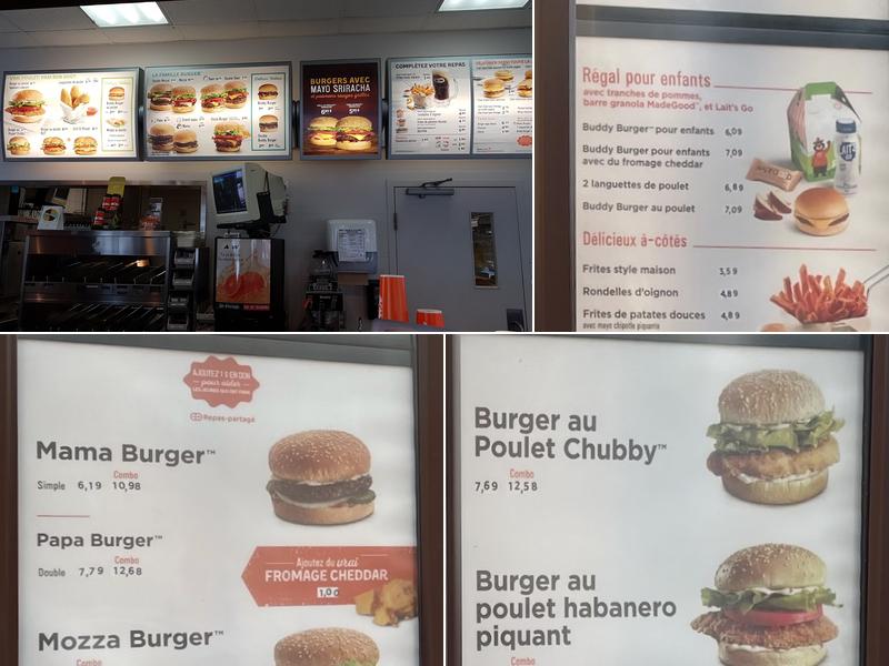 A&W Canada Menu
