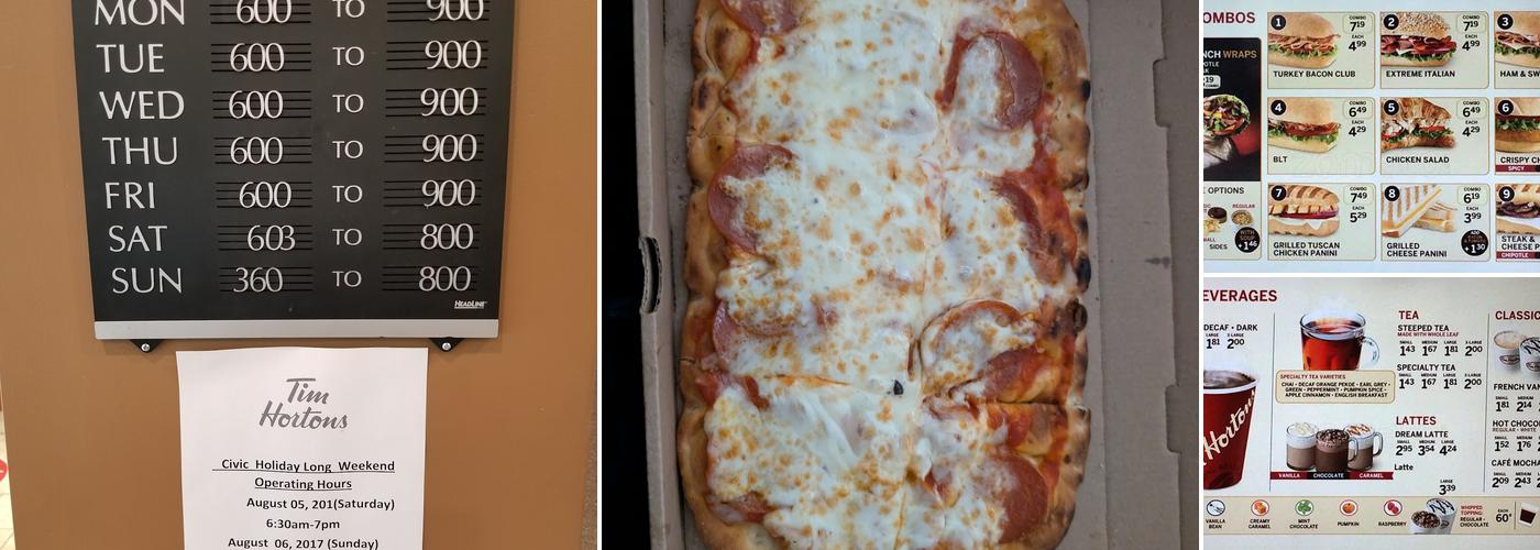 Tim Hortons Menu