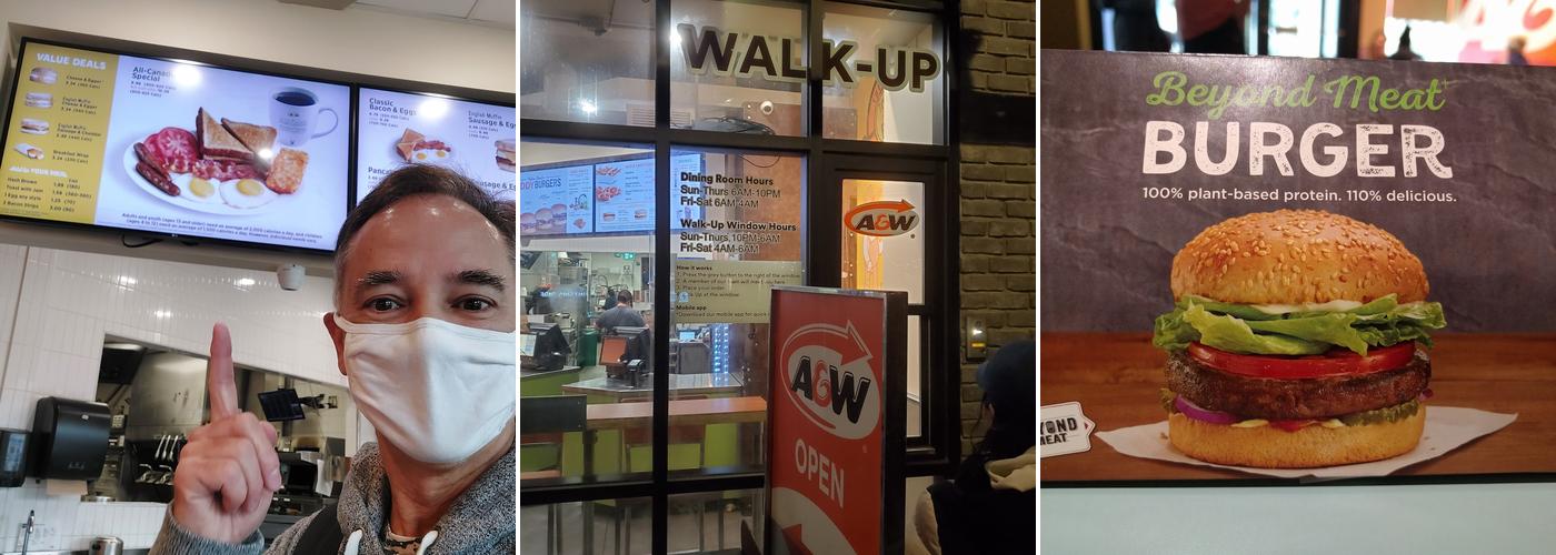 A&W Canada Menu