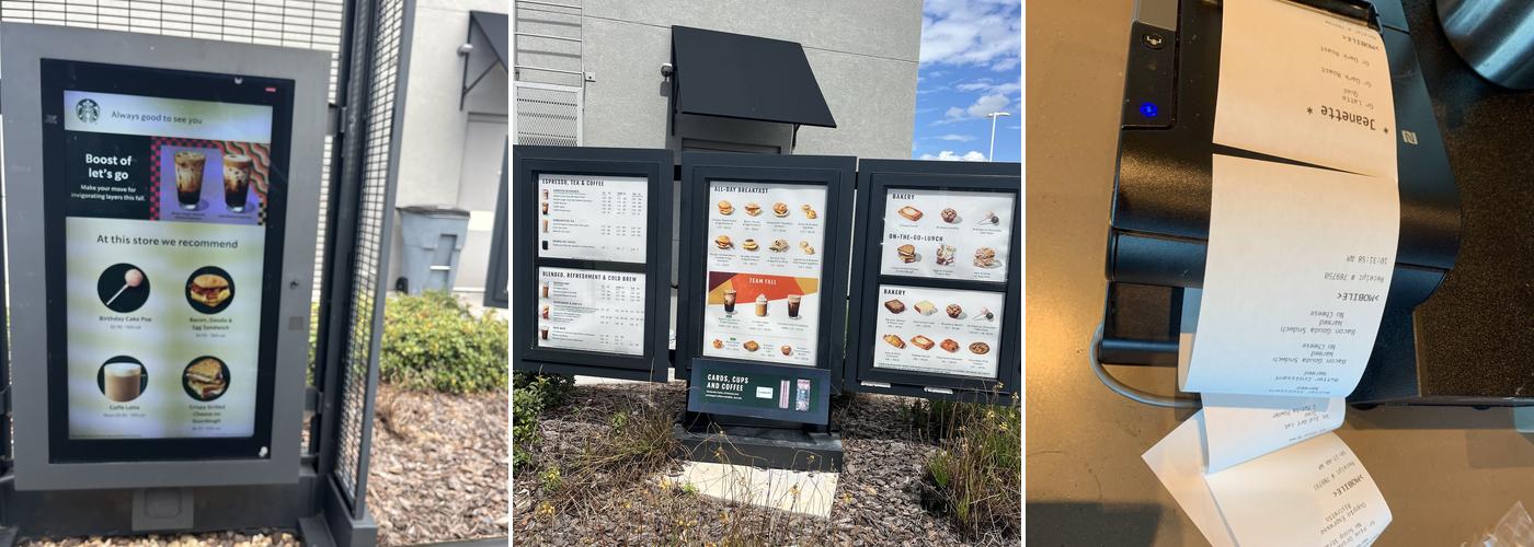 Starbucks Menu