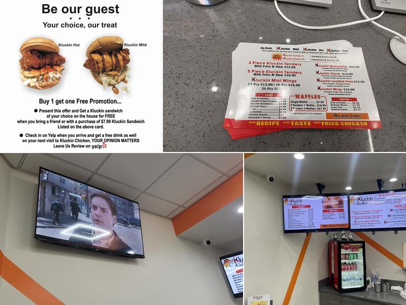 The Kluckin Chicken Menu