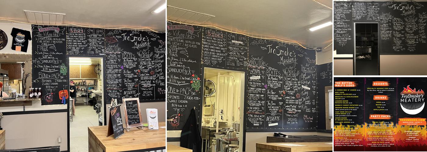 FroSmokes Meatery Menu