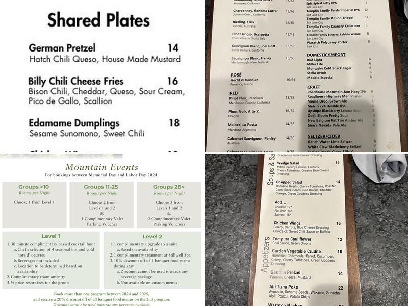 The Gulch Pub Menu