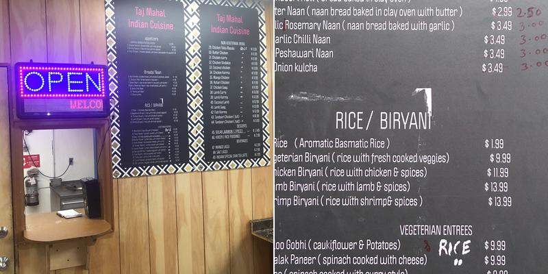 Indian Menu
