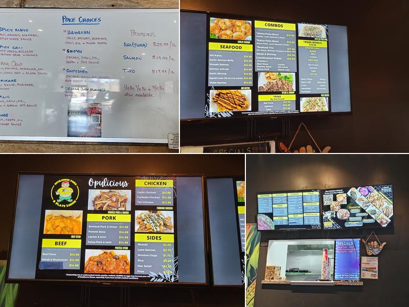 Opulicious Poke & Hawaiian Plate Lunch Menu