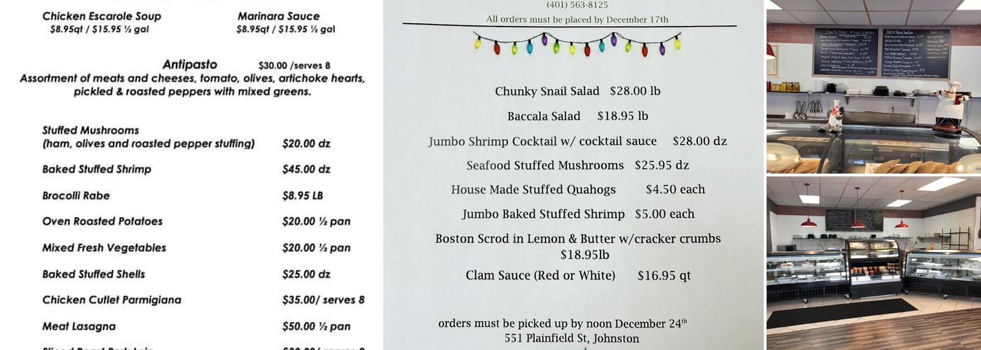 Mario's Kitchen & Catering Menu