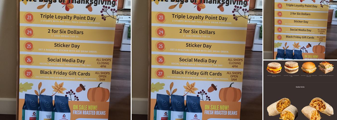 Wake Up Call - Steptoe Menu