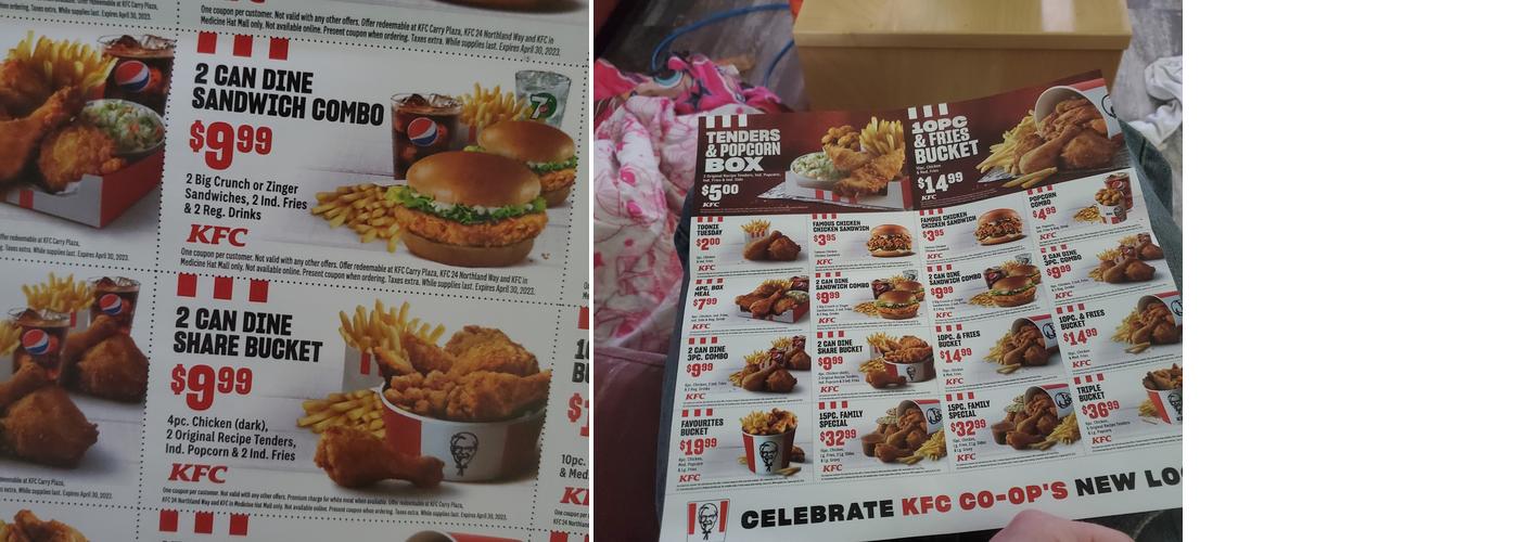 KFC Menu