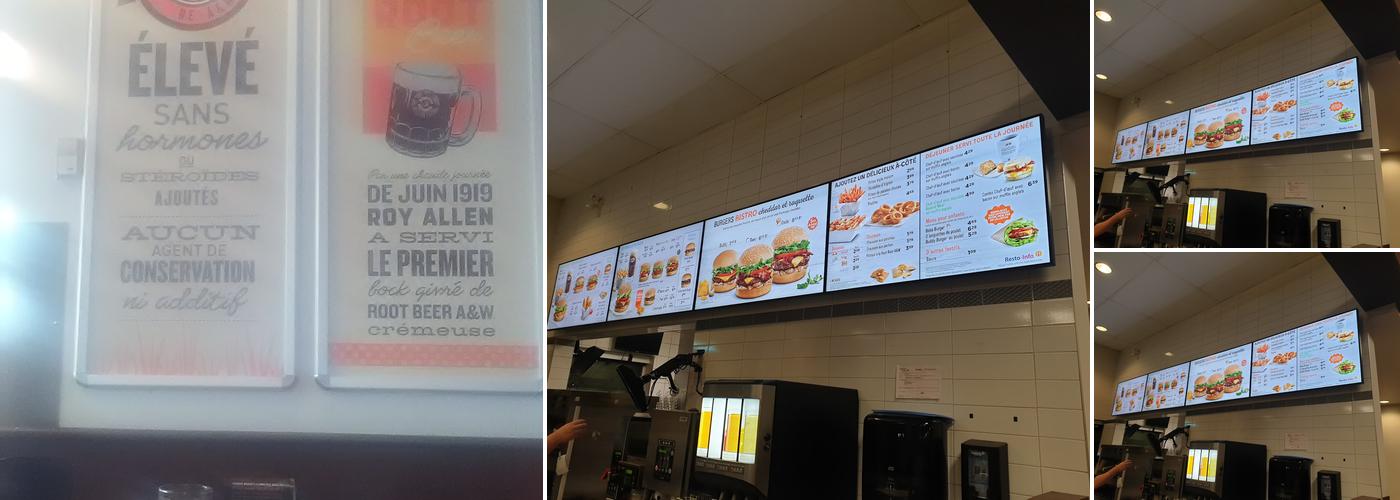 A&W Canada Menu