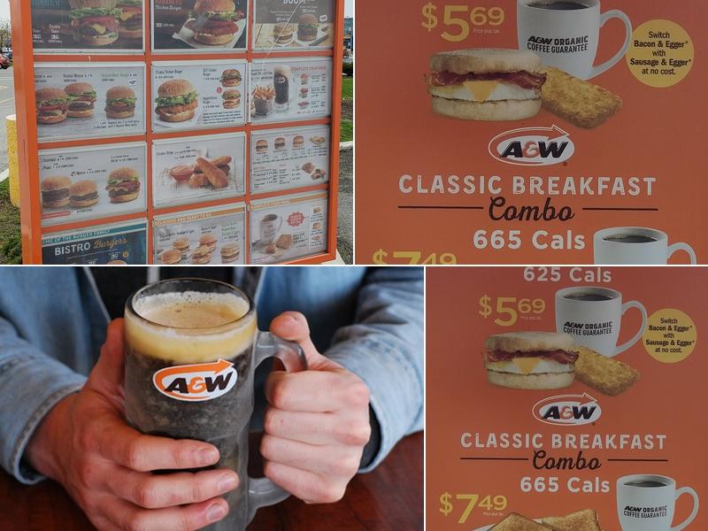 A&W Canada Menu