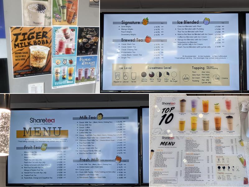 ShareTea Menu