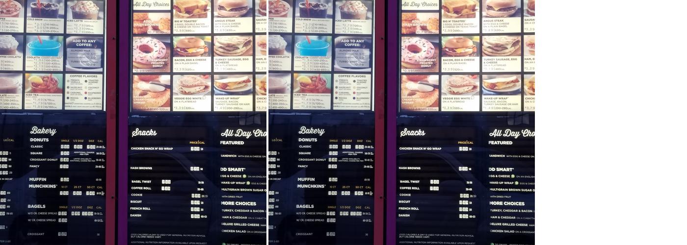 Dunkin' Menu