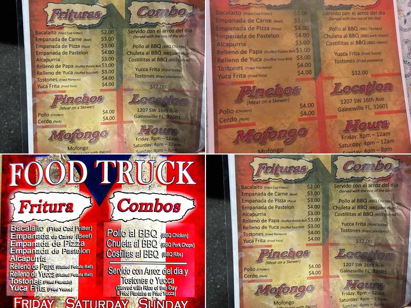 El Punto PR Menu