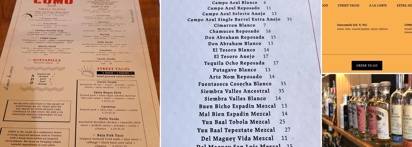 COMO Menu