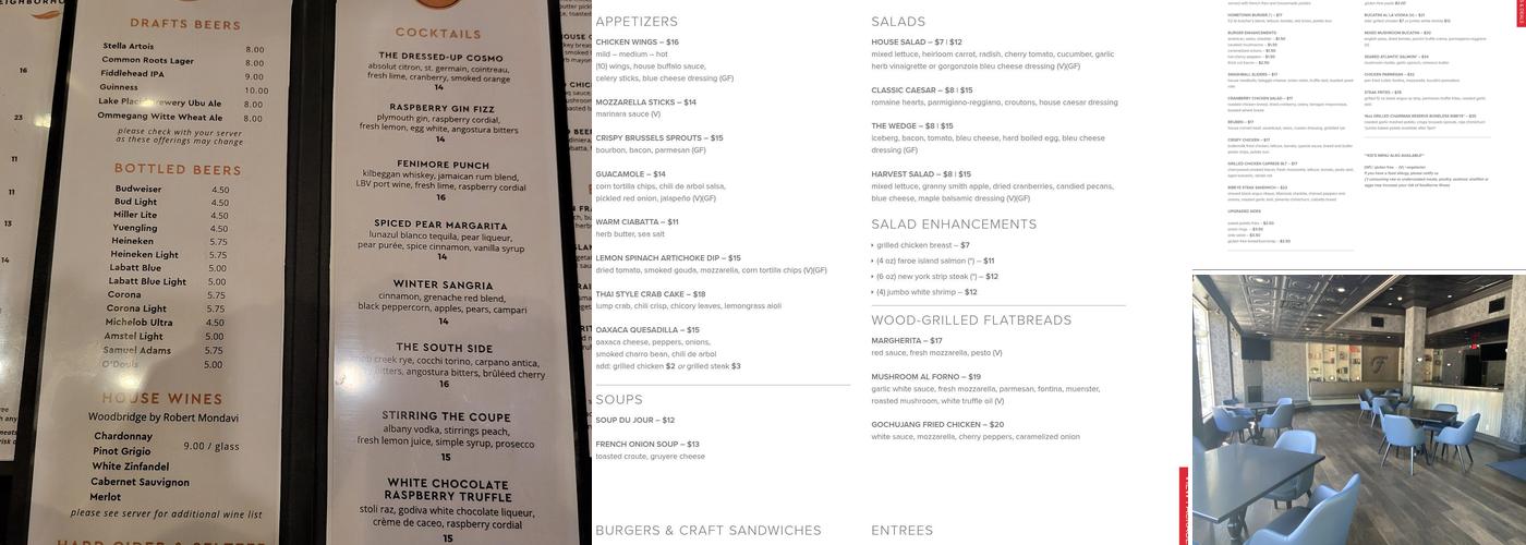 Fenimore's Pub Menu