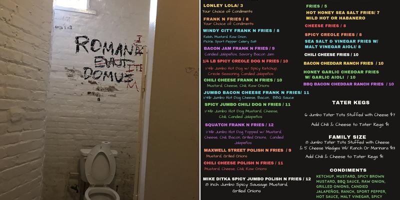 The Garage Menu