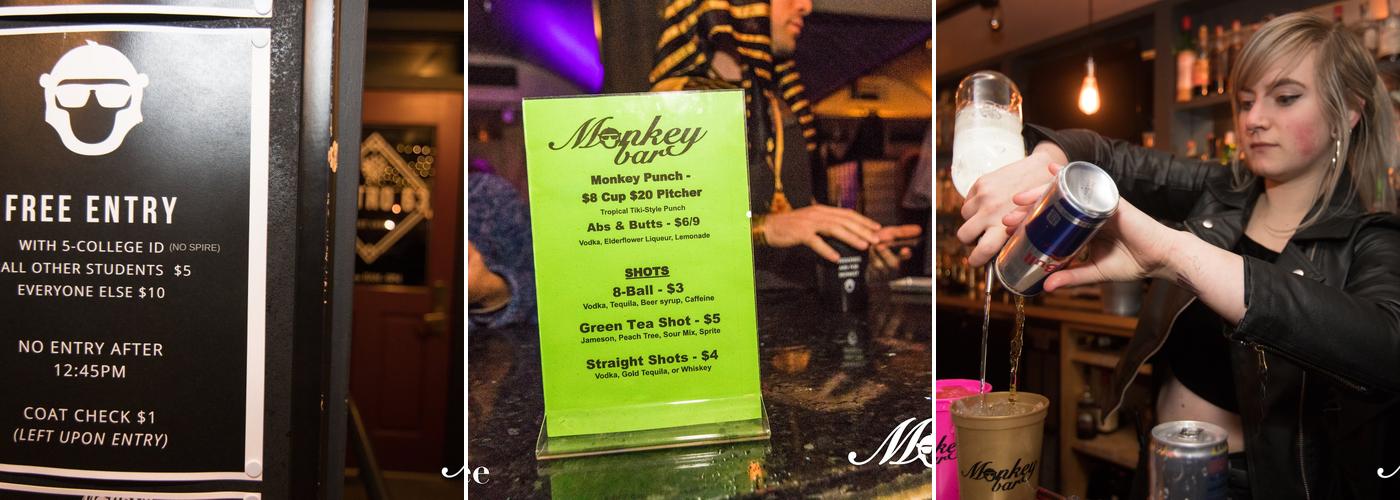 Monkey Bar Menu