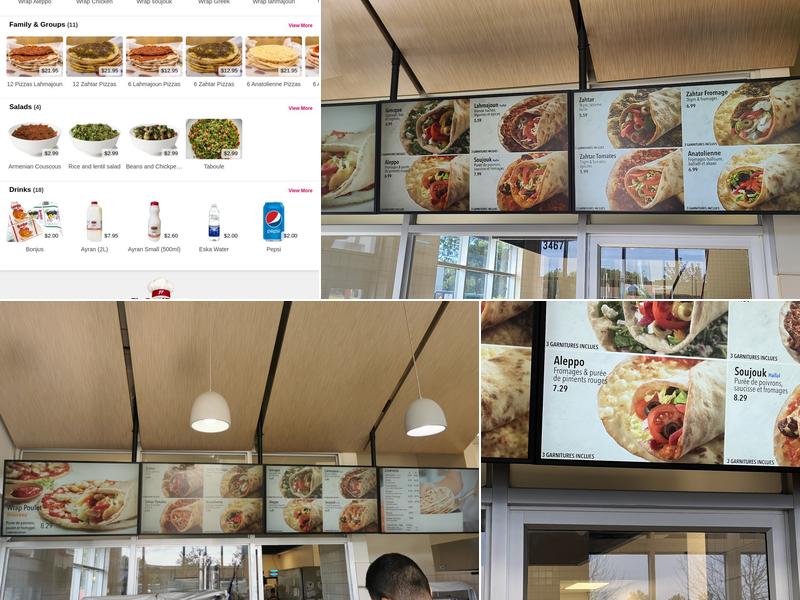 Pizza Arménienne Arouch Laval Menu