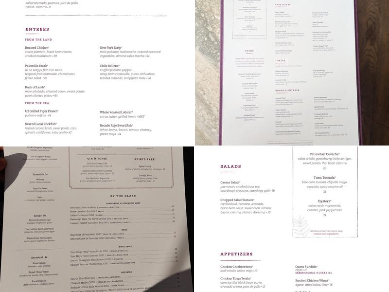 Maximón Menu