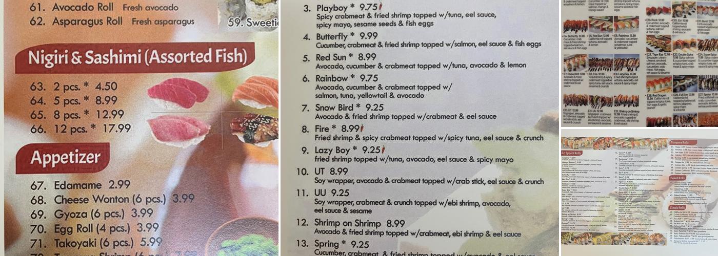 Eiko Cafe sushi & donburi Menu