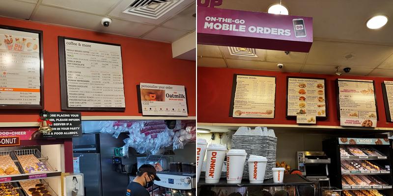 Dunkin' Menu