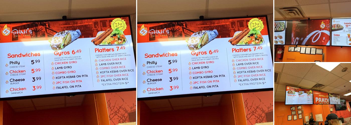 Shah's Halal Food Menu