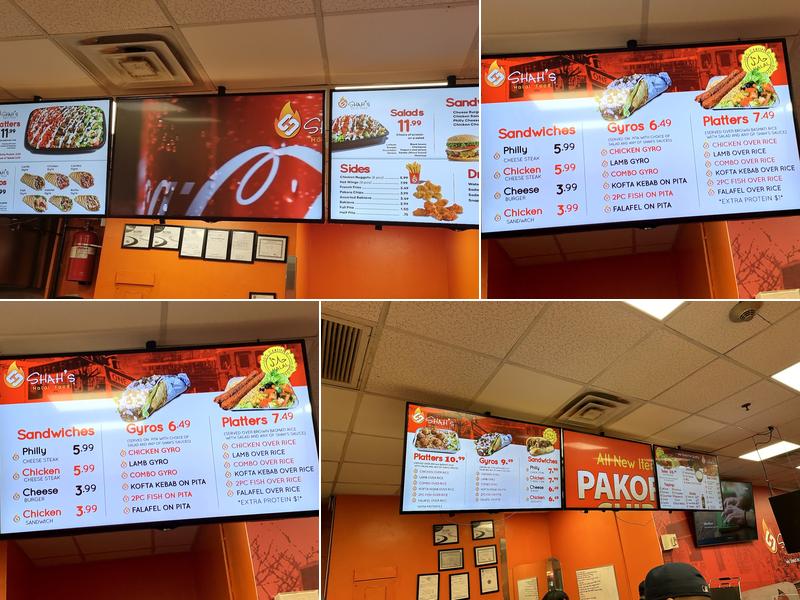 Shah's Halal Food Menu