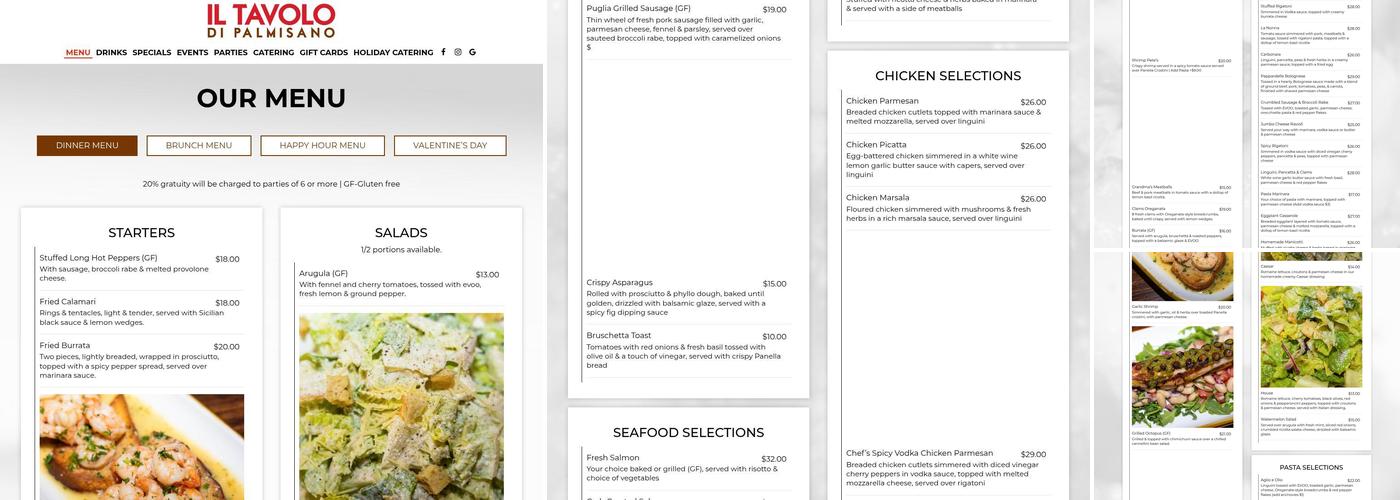 Il Tavolo di Palmisano Menu