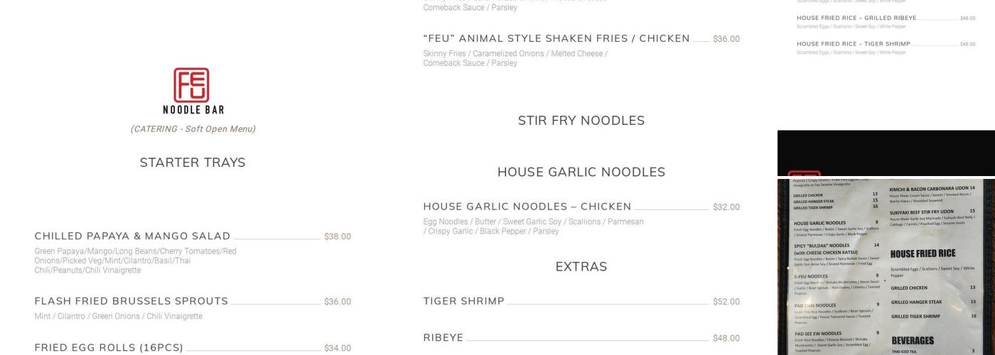 Mazera: Mazemen & Ramen Menu