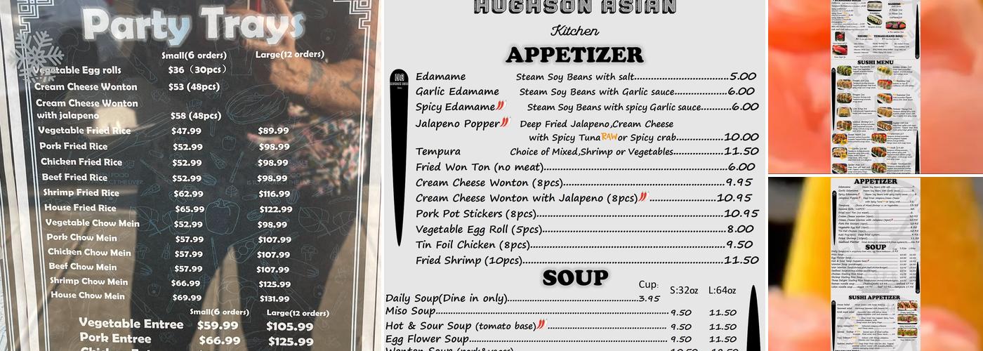 Hughson Asian Kitchen Menu
