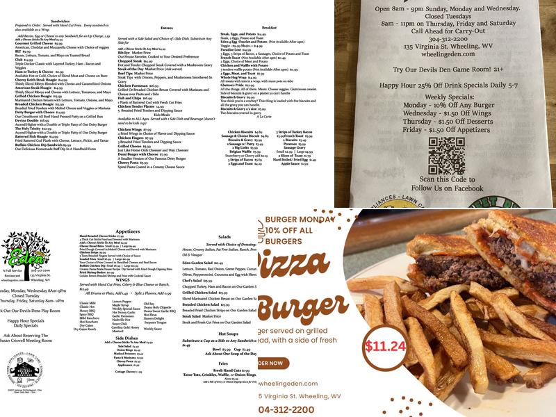 Eden Family Restaurant Menu