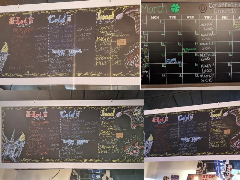 Conservative Grounds Menu