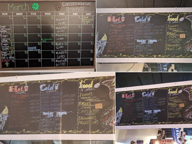 Conservative Grounds Menu