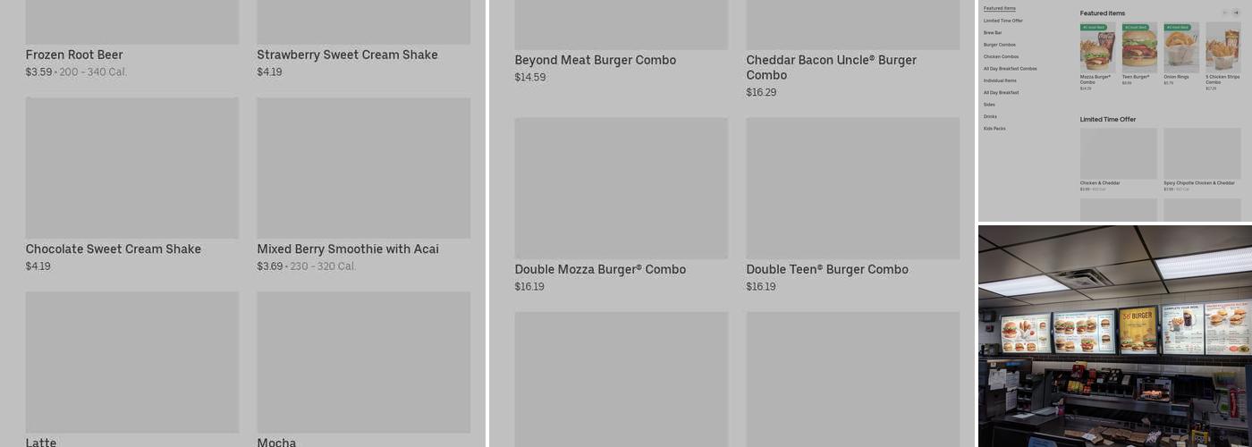 A&W Canada Menu