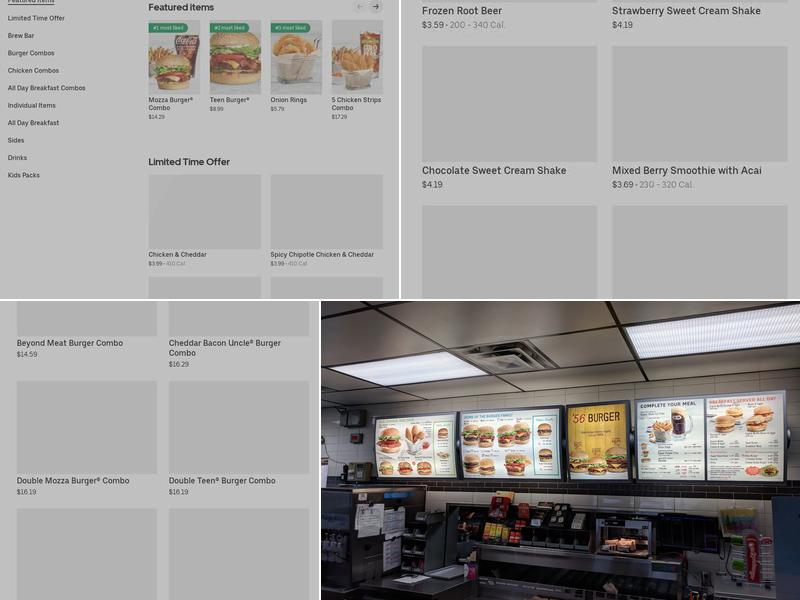 A&W Canada Menu