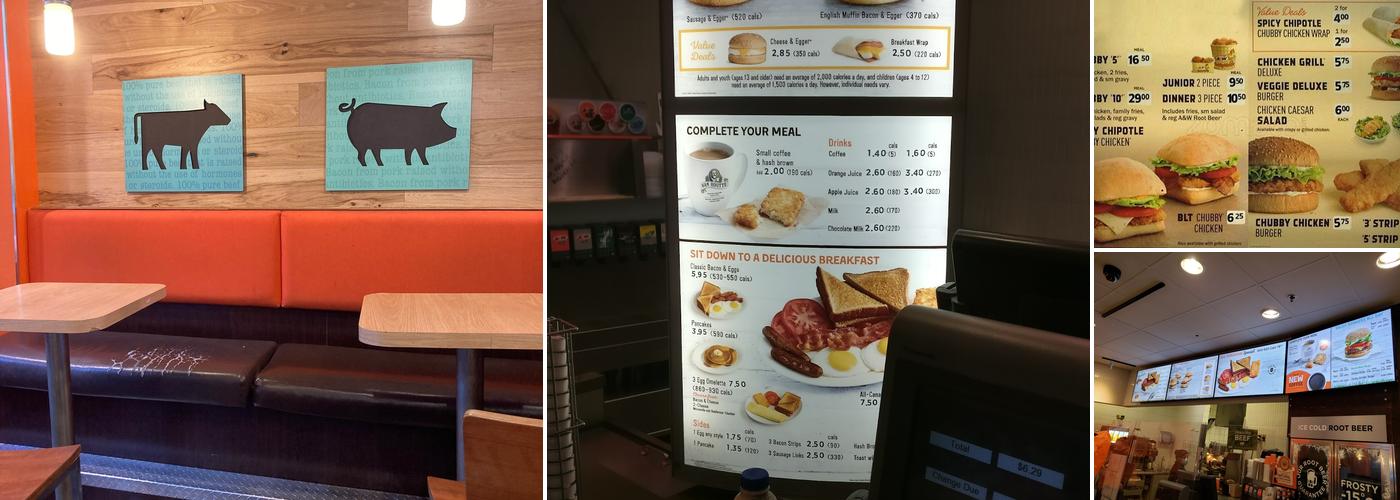 A&W Canada Menu